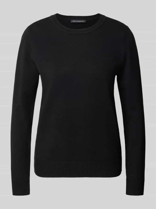 Zdjęcie produktu sweter o kroju regular fit z mieszanki wiskozy model 'LT NOVEMBER' Betty Barclay Czarny