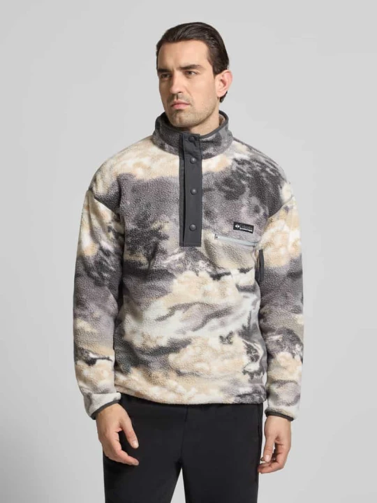 Zdjęcie produktu Sweter w kroju regular fit z naszywką z logo Columbia Jasnoszary