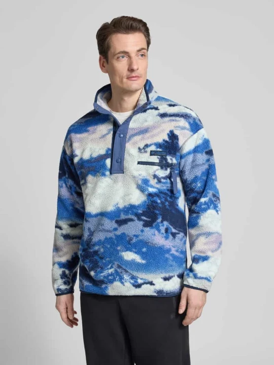 Zdjęcie produktu Sweter w kroju regular fit z naszywką z logo Columbia Granatowy