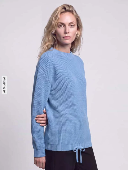 Zdjęcie produktu sweter o kroju regular fit z tunelem Jake*s Błękitno-niebieski