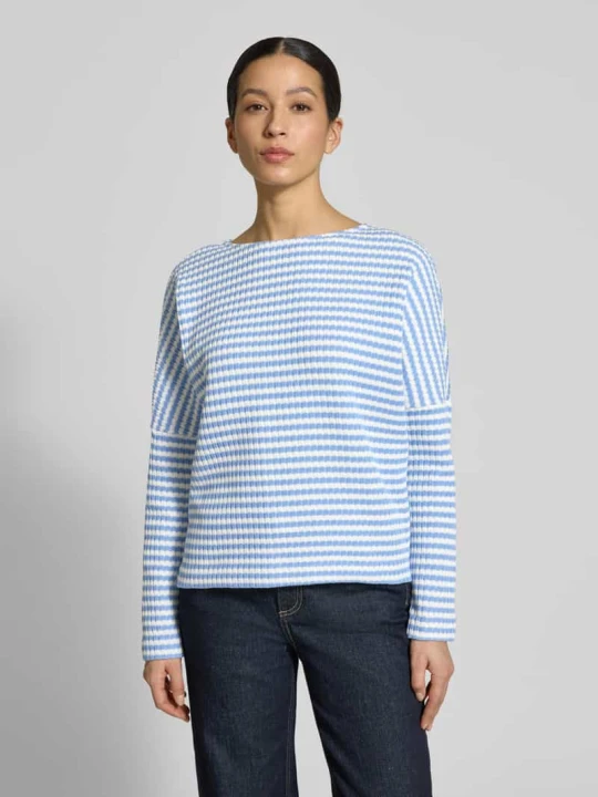 Zdjęcie produktu Sweter o kroju relaxed fit w dzianinowym looku model 'Gresh' Opus Jasnoniebieski