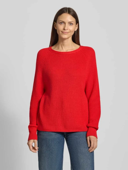 Zdjęcie produktu Sweter o kroju relaxed fit z dzianiny z czystej bawełny Marc O'Polo Jasnoczerwony