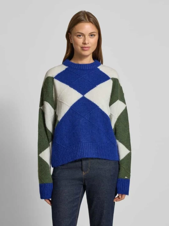 Zdjęcie produktu Sweter o kroju relaxed fit z dzianiny z mieszanki wełny z alpaki Tommy Hilfiger Królewski niebieski