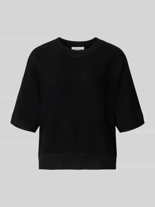 Zdjęcie produktu Sweter o kroju relaxed fit z mieszanka wiskozy model 'Thamira' MSCH Copenhagen Czarny