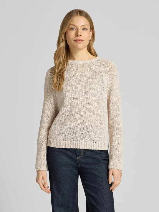 Zdjęcie produktu Sweter o kroju relaxed fit z mieszanki bawełny Marc O'Polo Kamienny