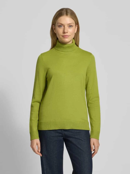 Zdjęcie produktu Sweter o kroju relaxed fit z mieszanki wiskozy model ‘September’ Betty Barclay Limonkowy