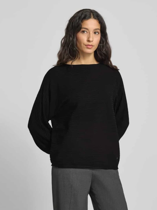 Zdjęcie produktu Sweter o kroju relaxed fit z mieszanki wiskozy s.Oliver Czarny
