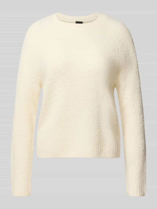 Zdjęcie produktu Sweter o kroju relaxed fit z mieszanki żywej wełny i kaszmiru model 'Febisana' Boss Złamany biały