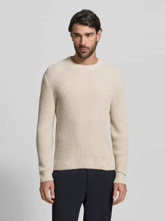 Zdjęcie produktu Sweter o kroju slim fit w dzianinowym wyglądzie Jake*s Gliniany