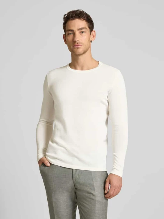Zdjęcie produktu Sweter o kroju slim fit w stylu dzianiny model 'Mino' Drykorn Écru