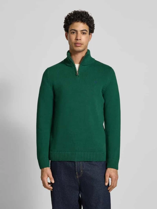 Zdjęcie produktu Sweter o kroju slim fit w dzianinowym wyglądzie Superdry Ciemnozielony