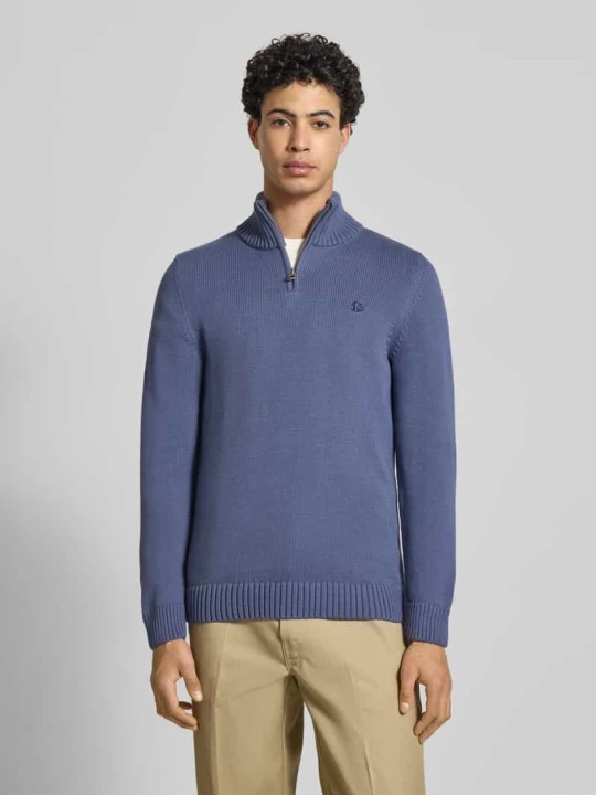 Zdjęcie produktu Sweter o kroju slim fit w dzianinowym wyglądzie Superdry Granatowy