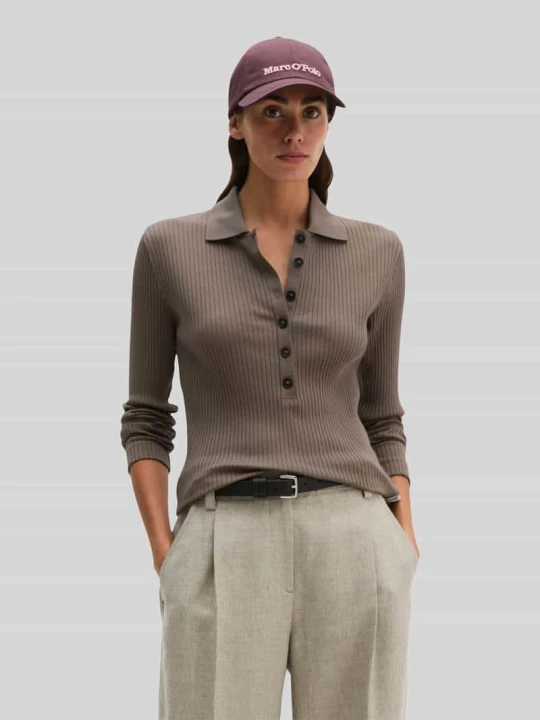 Zdjęcie produktu Sweter o kroju slim fit z mieszanki bawełny i modalu Marc O'Polo