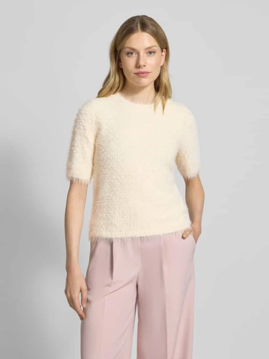 Zdjęcie produktu Sweter o kroju slim fit z obszyciem perełkami Max Mara Biały