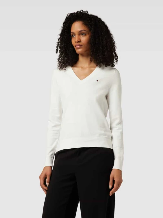 Zdjęcie produktu Sweter o normalnym kroju w jednolitym kolorze Tommy Hilfiger