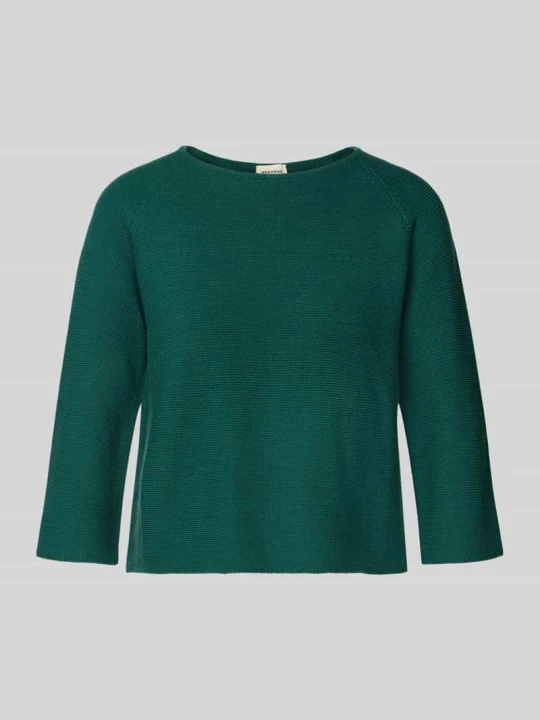 Zdjęcie produktu Sweter o pudełkowym kroju z czystej bawełny model 'ADDOTTO' Weekend Max Mara Ciemnozielony