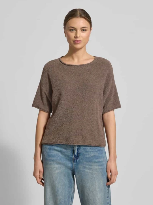 Zdjęcie produktu Bluza o kroju boxy fit z frotte z mieszanki bawełny Marc O'Polo Jasnobrązowy