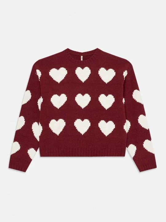 Zdjęcie produktu Sweter ONLY GIRLS ciemnoczerwony