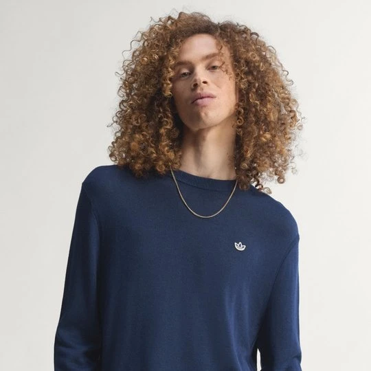 Zdjęcie produktu Sweter Originals z mieszanki z wełną kaszmirową Adidas Night Indigo