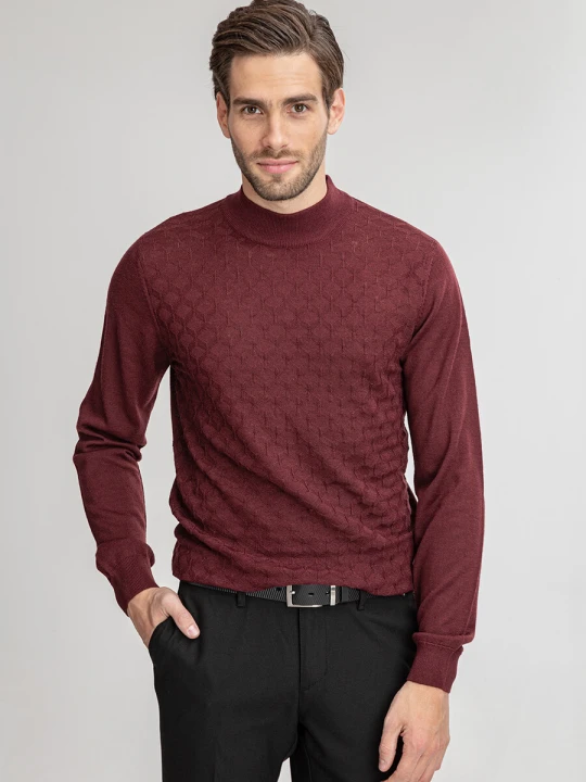 Zdjęcie produktu Sweter OTTAVIO 01036A55PRA Giacomo Conti bordowy