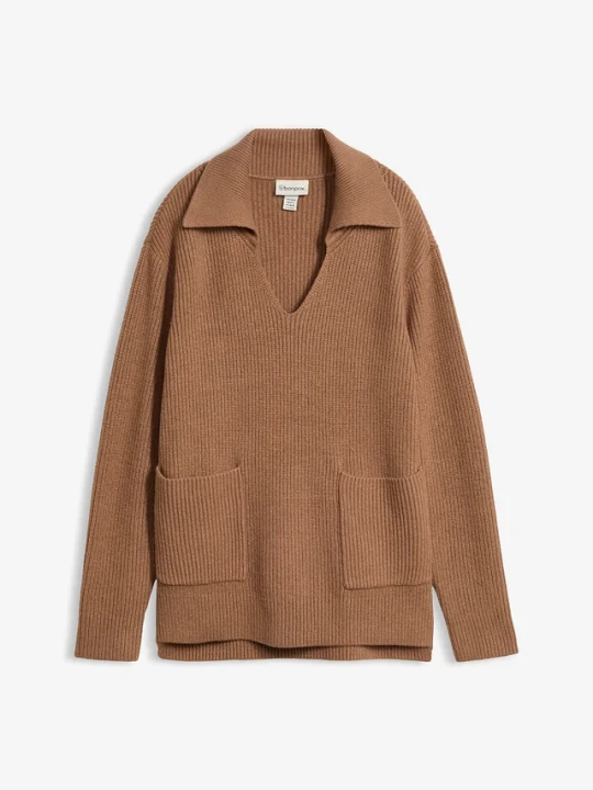 Zdjęcie produktu Sweter oversize BonPrix brązowy