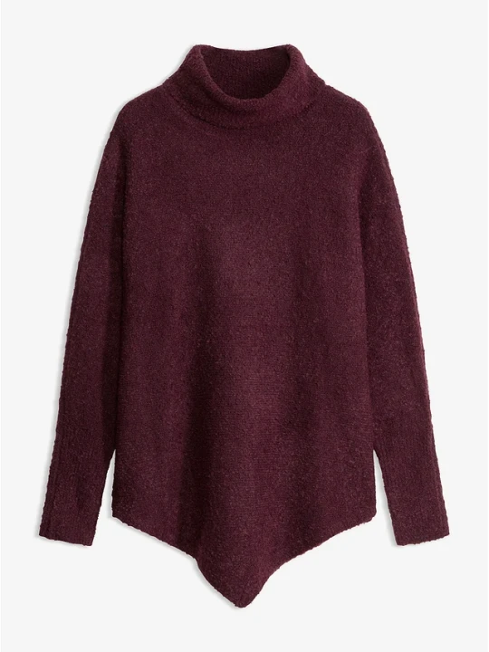 Zdjęcie produktu Sweter oversize BonPrix czerwony