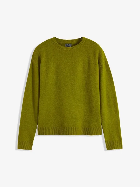 Zdjęcie produktu Sweter oversize BonPrix zielony
