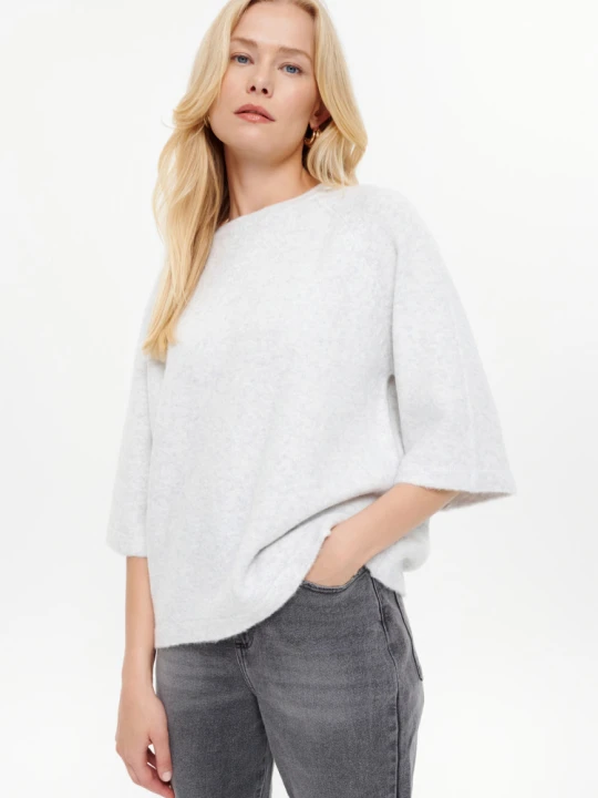 Zdjęcie produktu Sweter oversize w gołębim kolorze Greenpoint