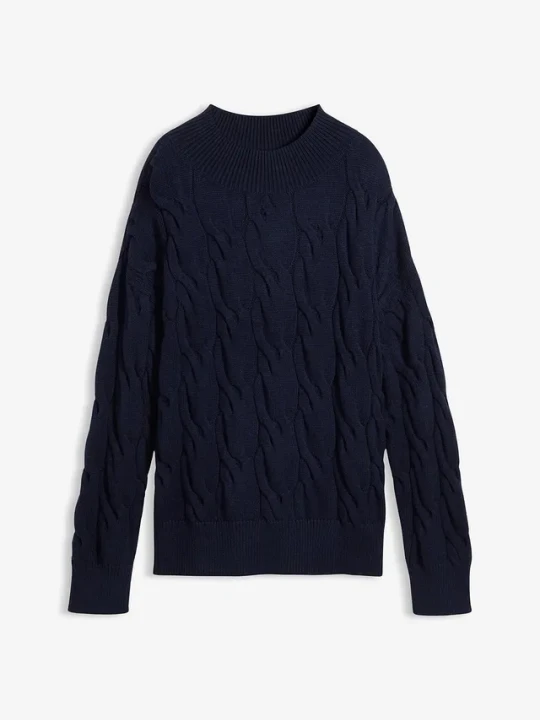 Zdjęcie produktu Sweter oversize z miękkiej mieszanki wiskozy BonPrix niebieski
