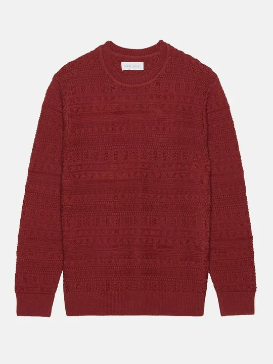 Zdjęcie produktu Sweter Pier One ciemnoczerwony