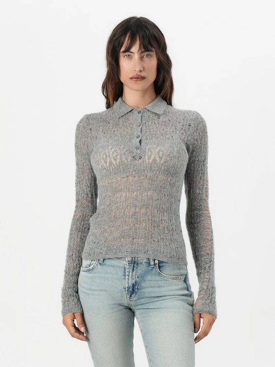 Zdjęcie produktu Koszulka polo Pinko szary