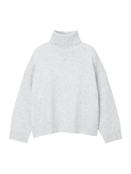 Zdjęcie produktu Sweter PULL&BEAR jasnoszary