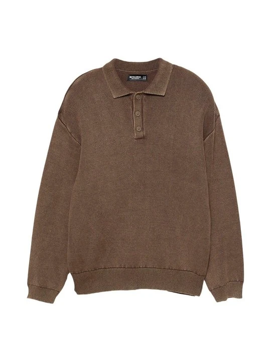 Zdjęcie produktu Sweter PULL&BEAR ciemnobrązowy