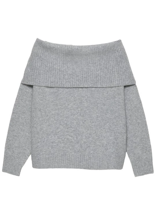 Zdjęcie produktu Sweter PULL&BEAR jasnoszary