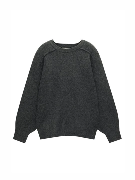 Zdjęcie produktu Sweter PULL&BEAR ciemnoszary