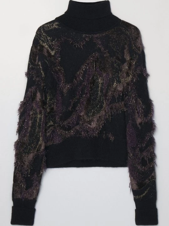 Zdjęcie produktu Sweter Roberto Cavalli ciemnoczerwony