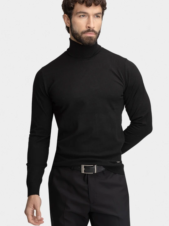 Zdjęcie produktu Sweter RUFO 03100A90GRA Giacomo Conti czarny