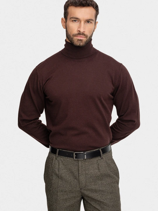Zdjęcie produktu Sweter RUFUS 01033D81GRA Giacomo Conti ciemnobrazowy