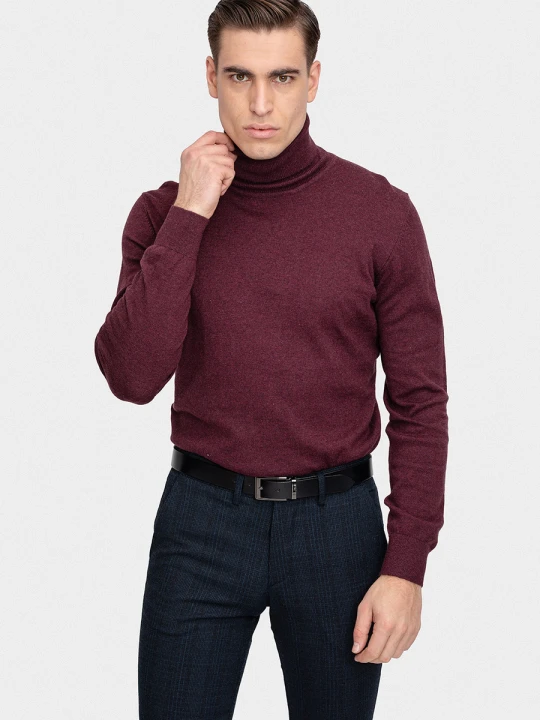 Zdjęcie produktu Sweter RUFUS 01049C55GRA Giacomo Conti bordowy