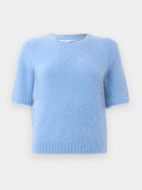 Zdjęcie produktu T-shirt basic Samsøe Samsøe niebieski