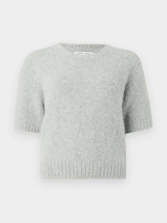 Zdjęcie produktu T-shirt basic Samsøe Samsøe jasnoszary