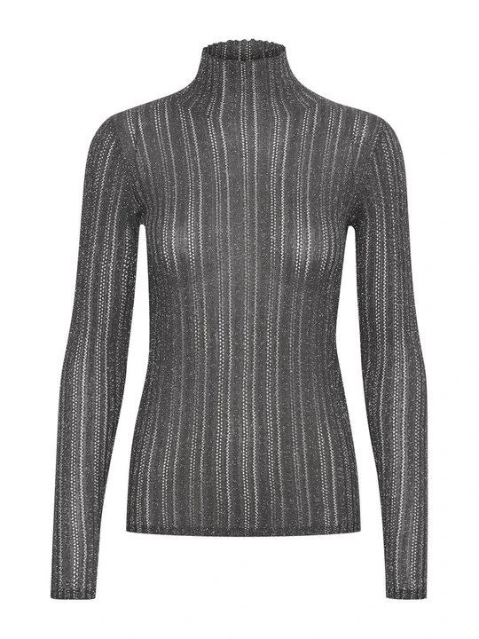 Zdjęcie produktu Sweter Soaked in Luxury metaliczny szary