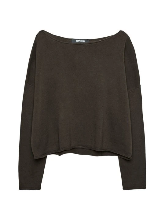Zdjęcie produktu Sweter Stradivarius ciemnobrązowy