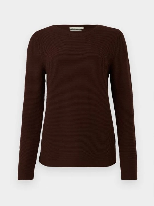 Zdjęcie produktu Sweter Tom Tailor ciemnobrązowy