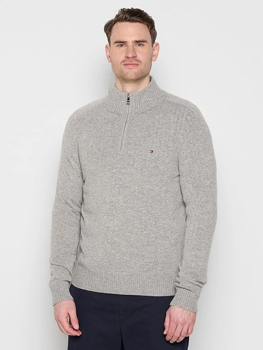 Zdjęcie produktu Sweter Tommy Hilfiger jasnoszary