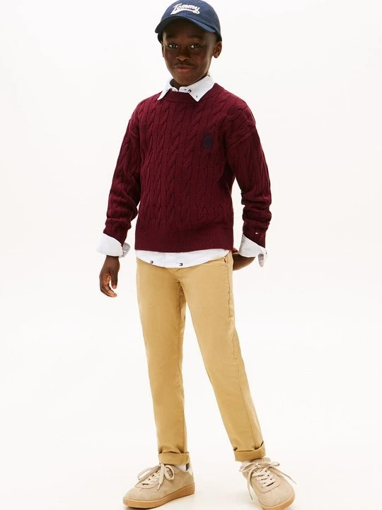 Zdjęcie produktu Sweter Tommy Hilfiger bordowy