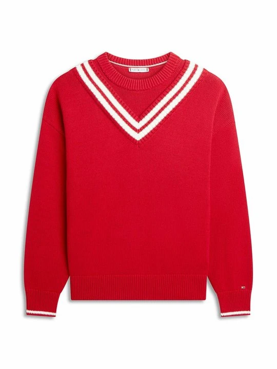 Zdjęcie produktu Sweter Tommy Hilfiger czerwony