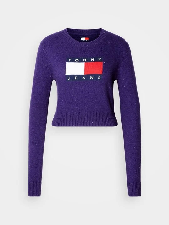 Zdjęcie produktu Sweter Tommy Jeans ciemnoliliowy