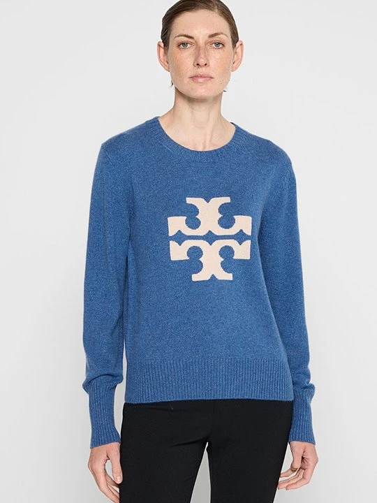 Zdjęcie produktu Sweter Tory Burch niebieski