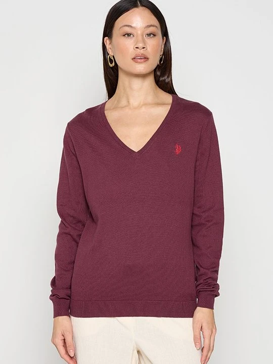 Zdjęcie produktu Sweter U.S. POLO ASSN. bordowy
